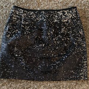 Black/Silver sequin jcrew skirt